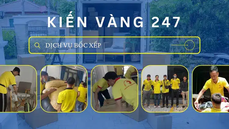 Đội ngũ nhân viên bốc xếp Kiến Vàng 247 luôn chăm chỉ, chuyên nghiệp, tận tâm